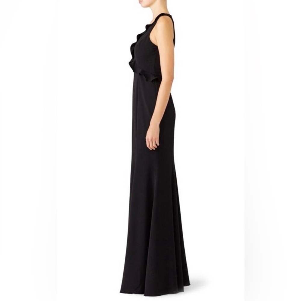 JAYGODFREY Ruffle Black Gown - Picture 2 of 7